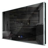 Specchio LED Rettangolare | Pulsanti touch | Funzione anti-appannamento | Luce bianca fredda - Reyze Serie Edge Modello 7